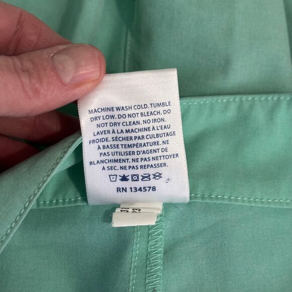 Vineyard Vines Swim Trunk Men Size 28 Green Board Shorts Unlined Seafoam Mint 9" - Picture 8 of 8